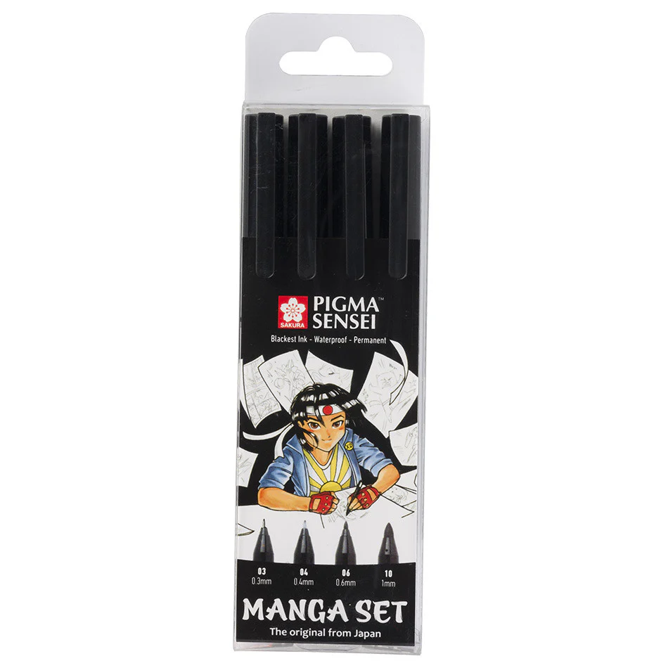 Sakura Pigma Sensei Manga Set of 4