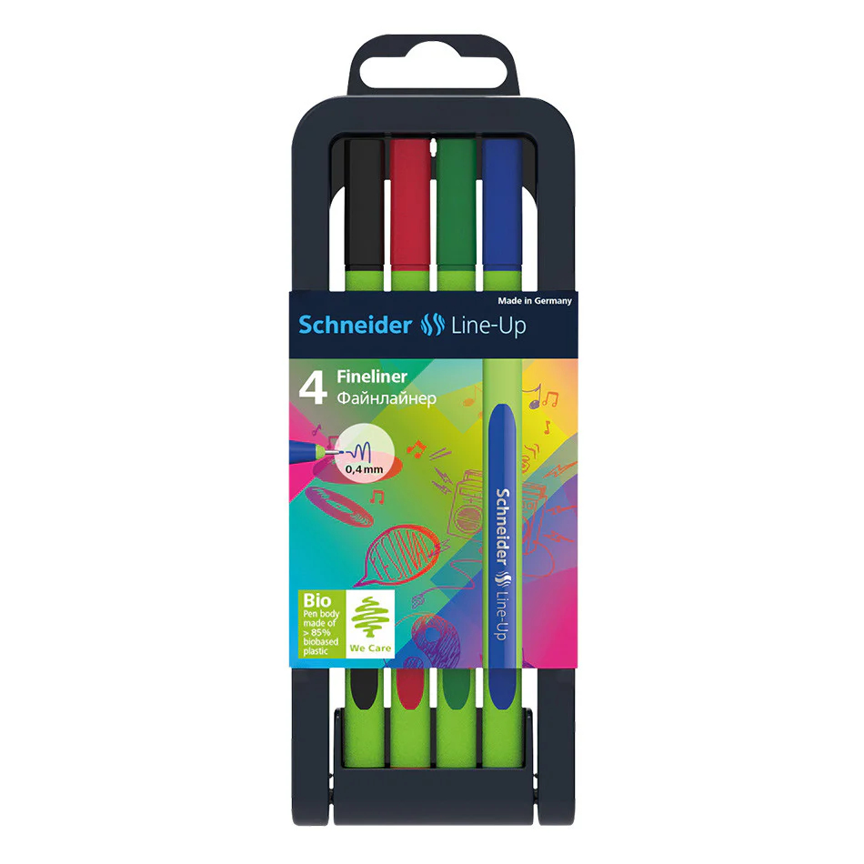 Schneider Line-Up Fineliner Assorted Set of 4