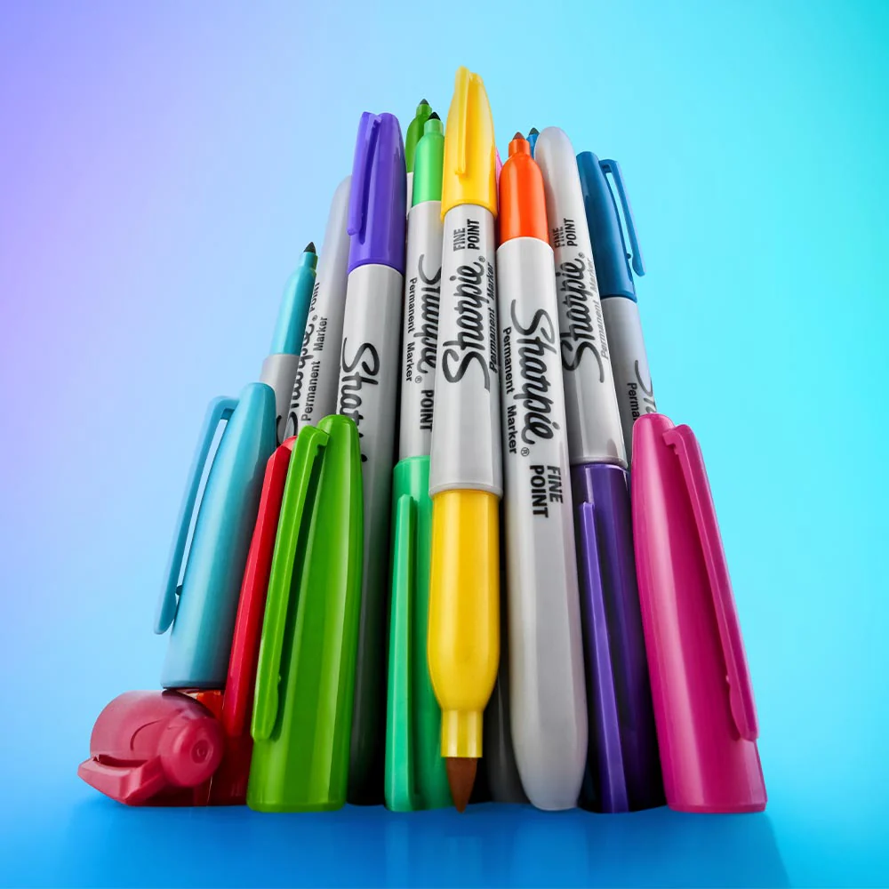 Sharpie Permanent Marker Pen Fine Point Set of 12 Glam POP Special Edition - Image 3