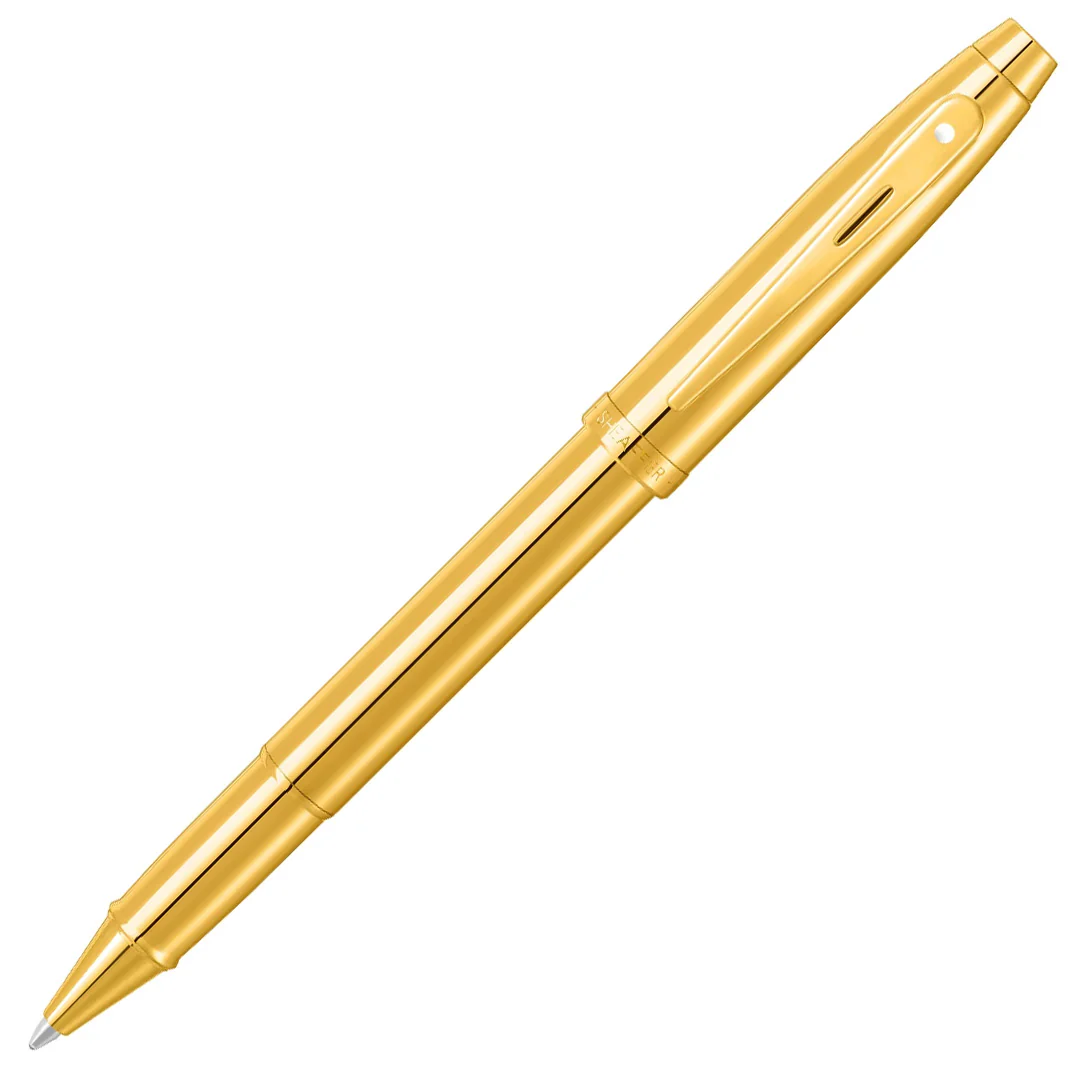 Sheaffer 100 Rollerball Pen E9372 PVD Gold With PVD Gold Trim