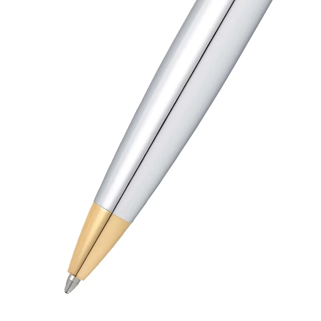 Sheaffer 300 G9342 Ballpoint Pen Bright Chrome With Gold Tone Trim With Credit Card Holder - Image 2