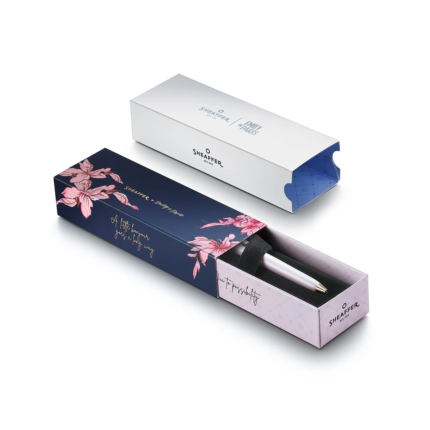 Sheaffer Emily in Paris Prelude Mini Ballpoint Pen Pastel Pink with Swarovski Crystal - Image 6