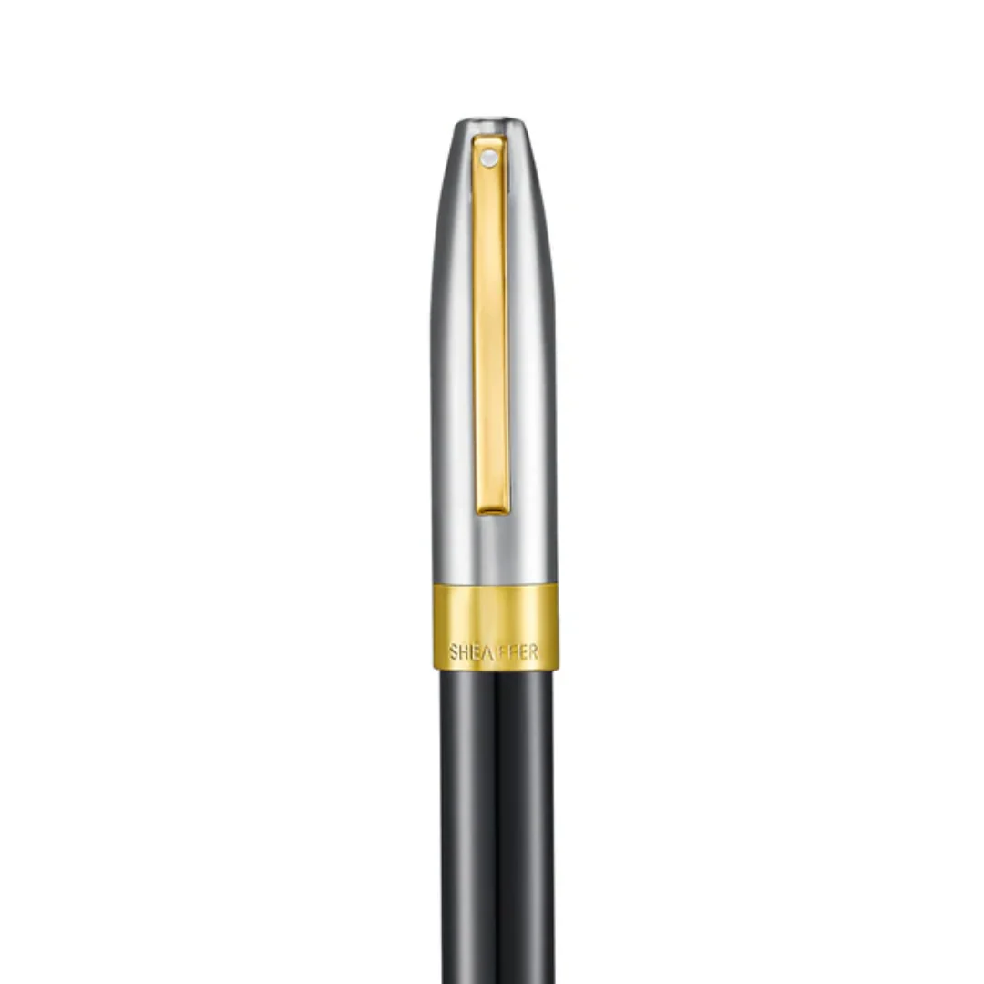 Sheaffer Legacy 9065 Glossy Black and Chrome Fountain Pen with 14k PVD Gold-Plated Nib - Image 7