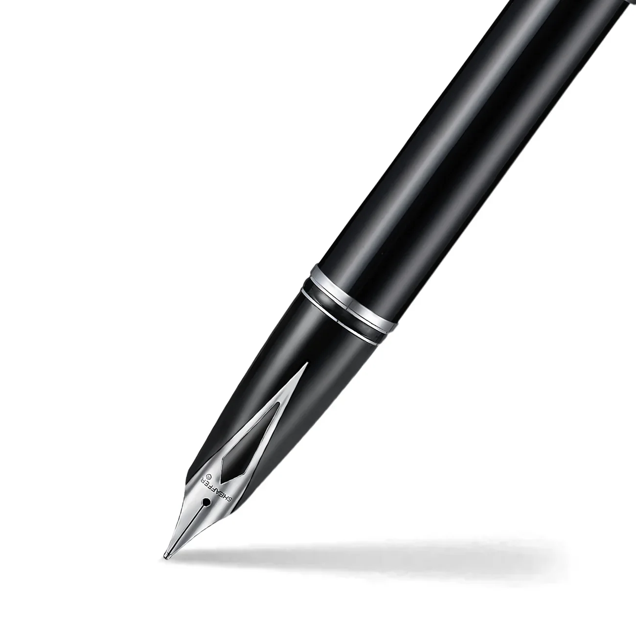 Sheaffer Legacy Fountain Pen Black with Chrome Trim and Leather Case Medium - Image 7