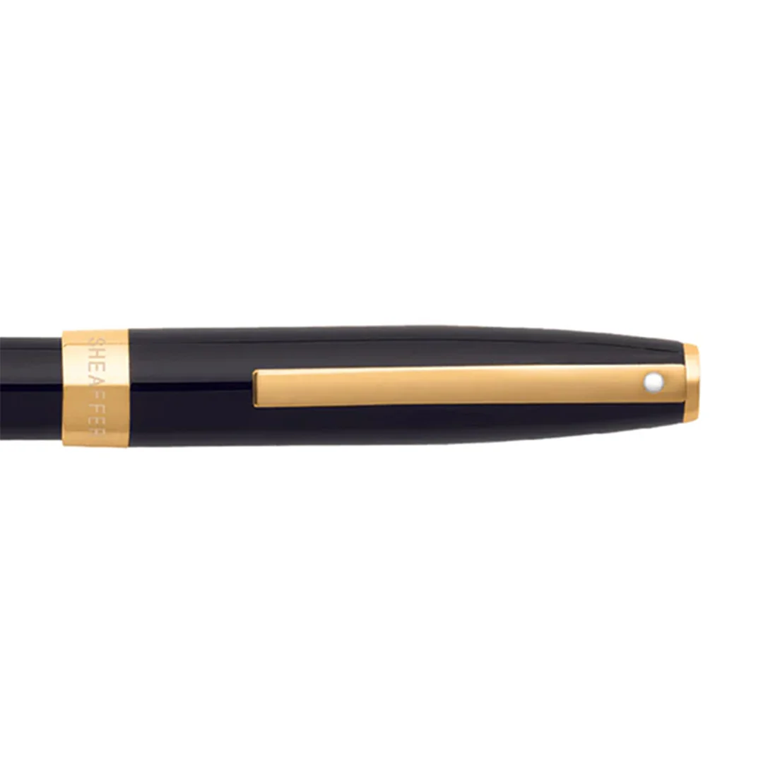 Sheaffer Sagaris E9471 Fountain Pen Glossy Black with Gold Tone Trim - Image 3