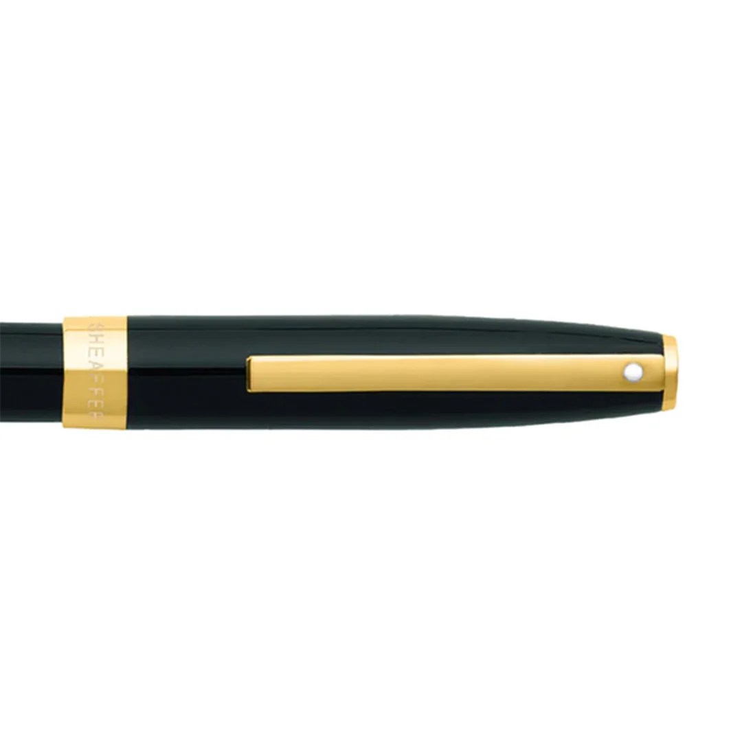 Sheaffer Sagaris E9471 Rollerball Pen Glossy Black with Gold Tone Trim - Image 3