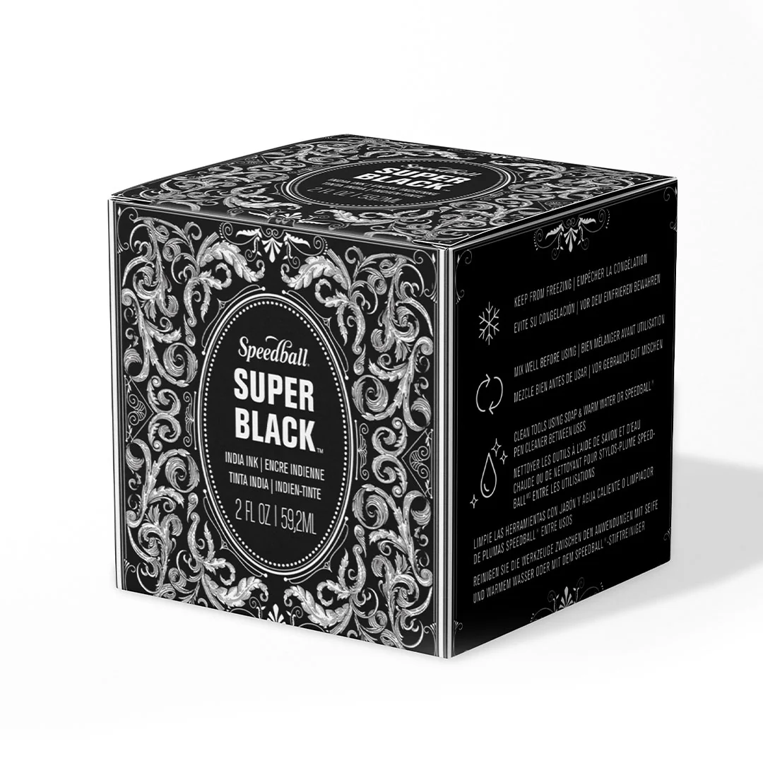 Speedball India Ink Super Black 60ml - Image 3