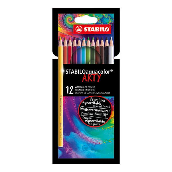 STABILO ARTY aquacolor Colouring Pencil Wallet of 12