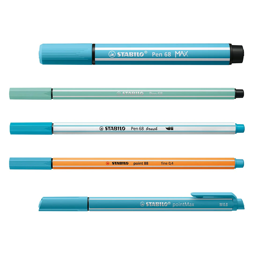 STABILO Arty Fibre-Tip Pen Set Card Wallet Set Of 55 - Image 4
