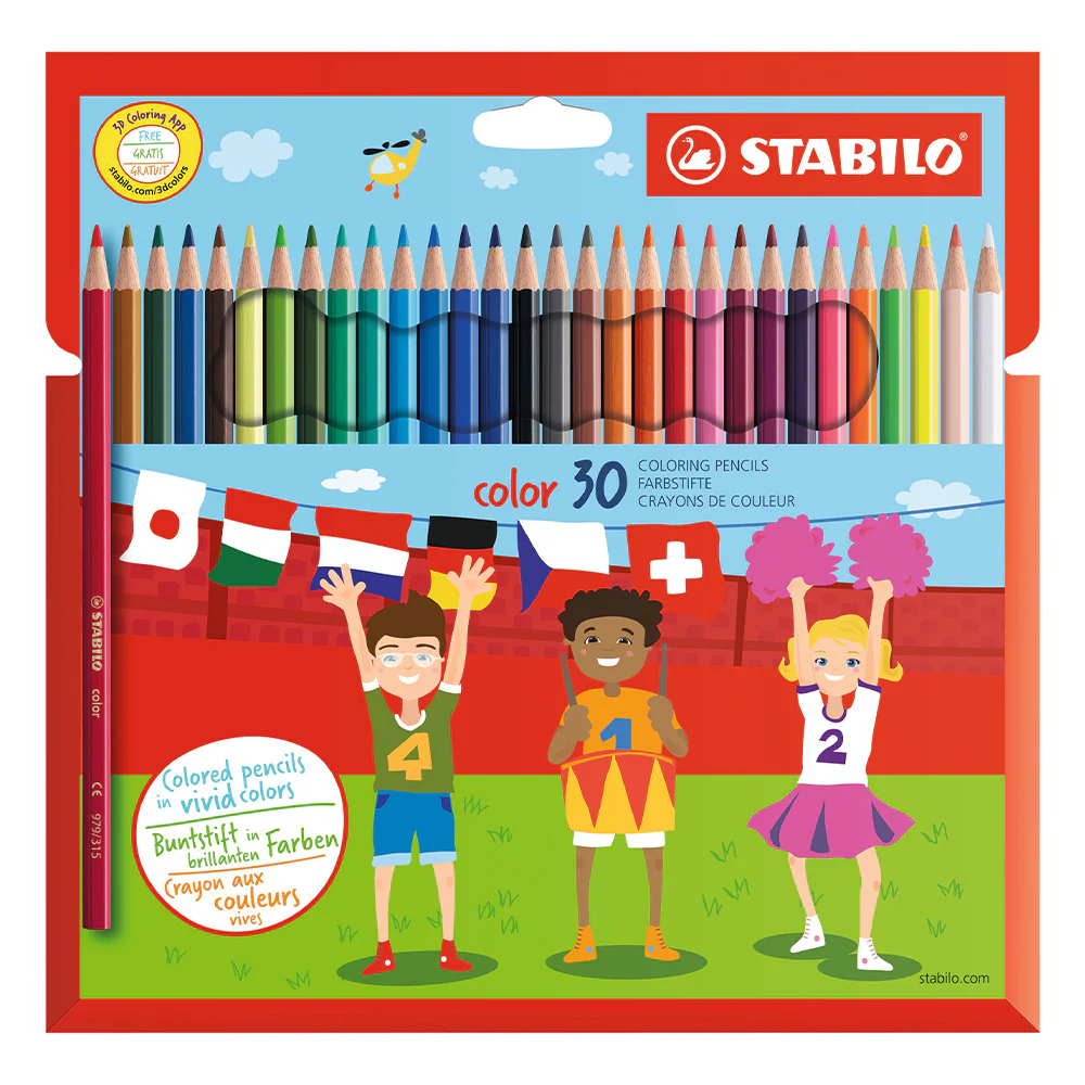 STABILO Colour Set of 30 Colouring Pencils