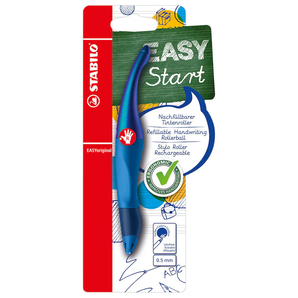 STABILO EASYoriginal Holograph Edition Handwriting Pen Blue - Image 2