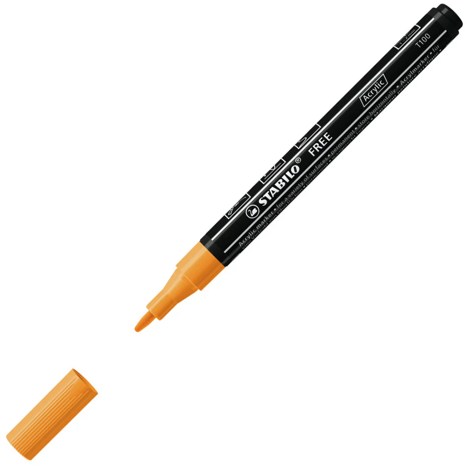 STABILO FREE T100 Acrylic Marker Pen Bullet Tip 1-2mm - Image 7