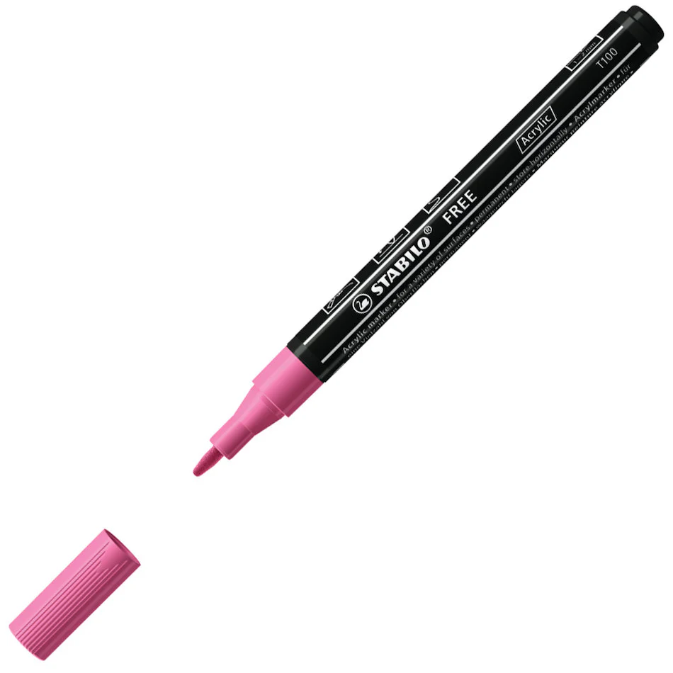 STABILO FREE T100 Acrylic Marker Pen Bullet Tip 1-2mm - Image 9