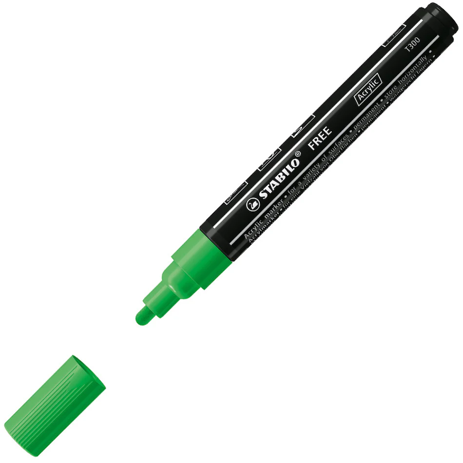 STABILO FREE T300 Acrylic Marker Pen Bullet Tip 2-3mm - Image 9