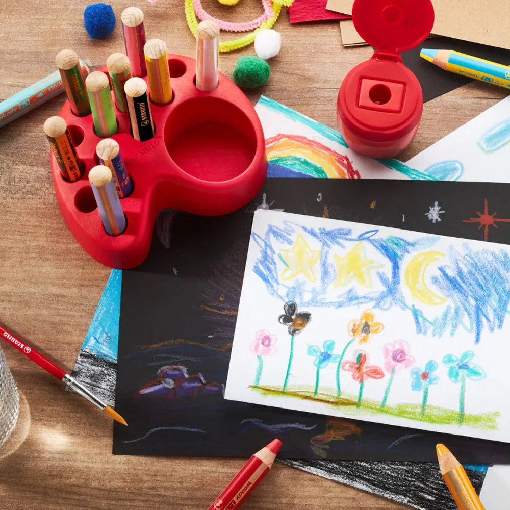 STABILO Woody 3-in-1 Multi-Talented Pencil Deskset of 15 - Image 4