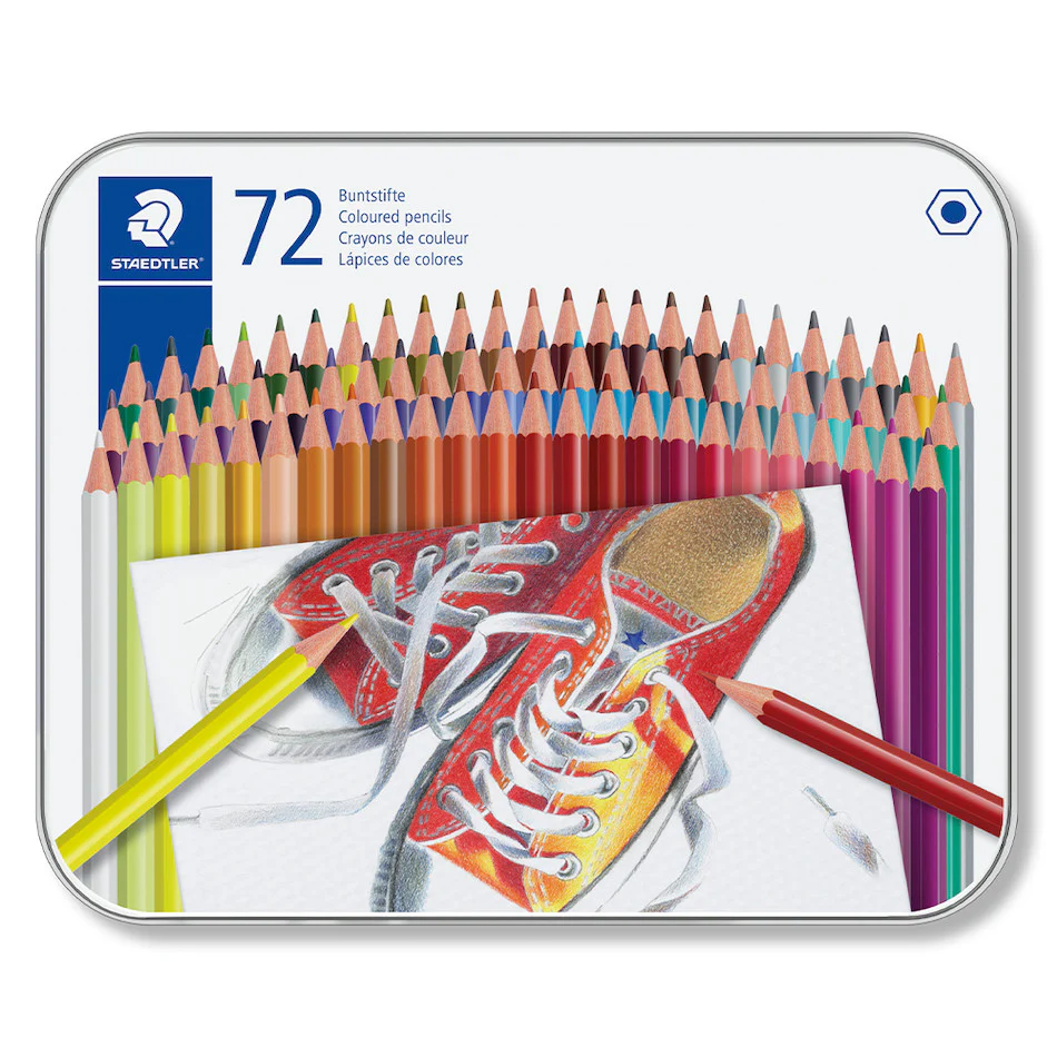 Staedtler Coloured Pencil Tin of 72