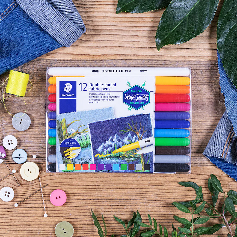 Staedtler Double-ended Fabric Pen Set of 12 - Image 2