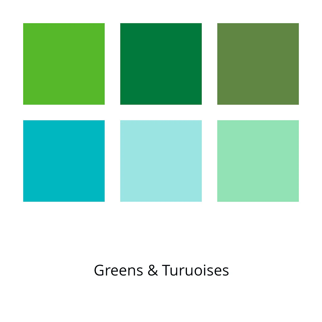 Staedtler Pigment Arts Brush Pen Set of 6 Greens & Turquoises - Image 2