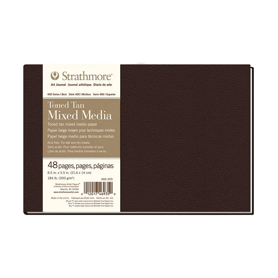 Strathmore 400 Toned Tan Mixed Media Art Journal Hardback 8.5x5.5