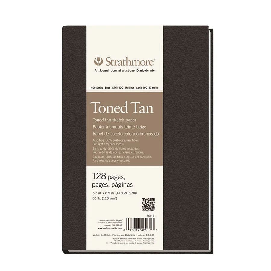 Strathmore 400 Toned Tan Sketch Art Journal Hardback 5.5x8.5