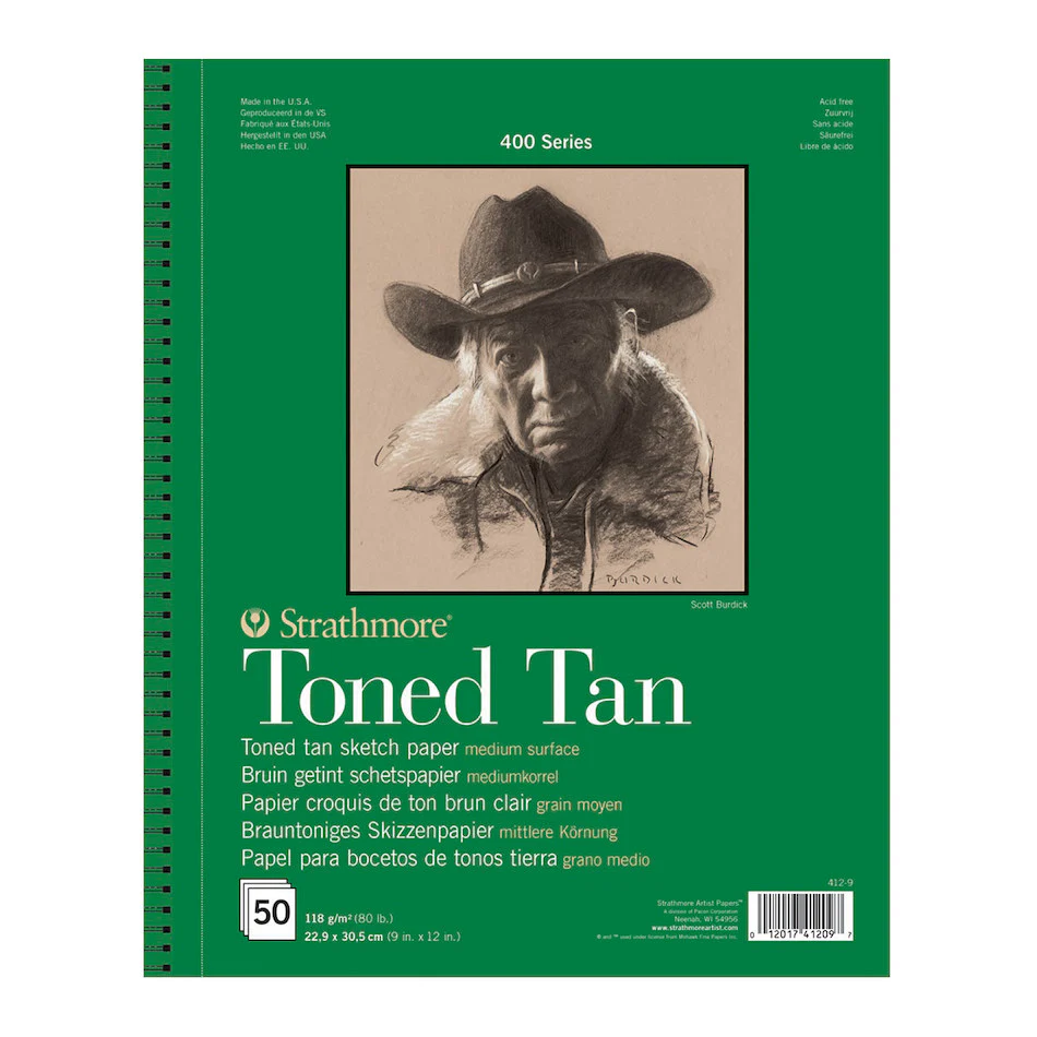 Strathmore 400 Toned Tan Sketch Pad 9x12