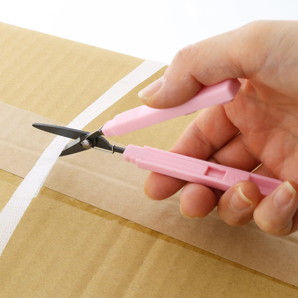 Sun-Star Stickyle Akeruno Scissors + Box Cutter Pink - Image 4