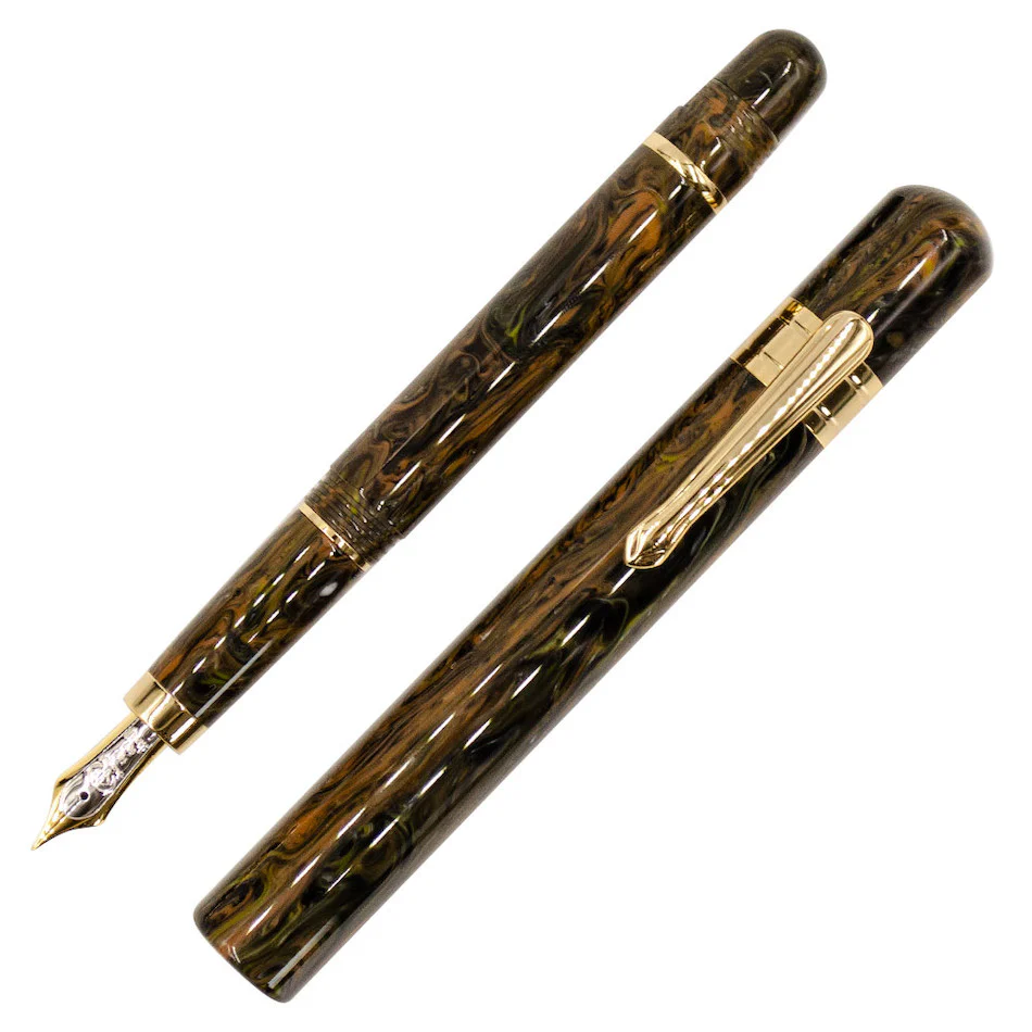 Taccia Covenant Fountain Pen Bumble Bee Jasper 14k nib