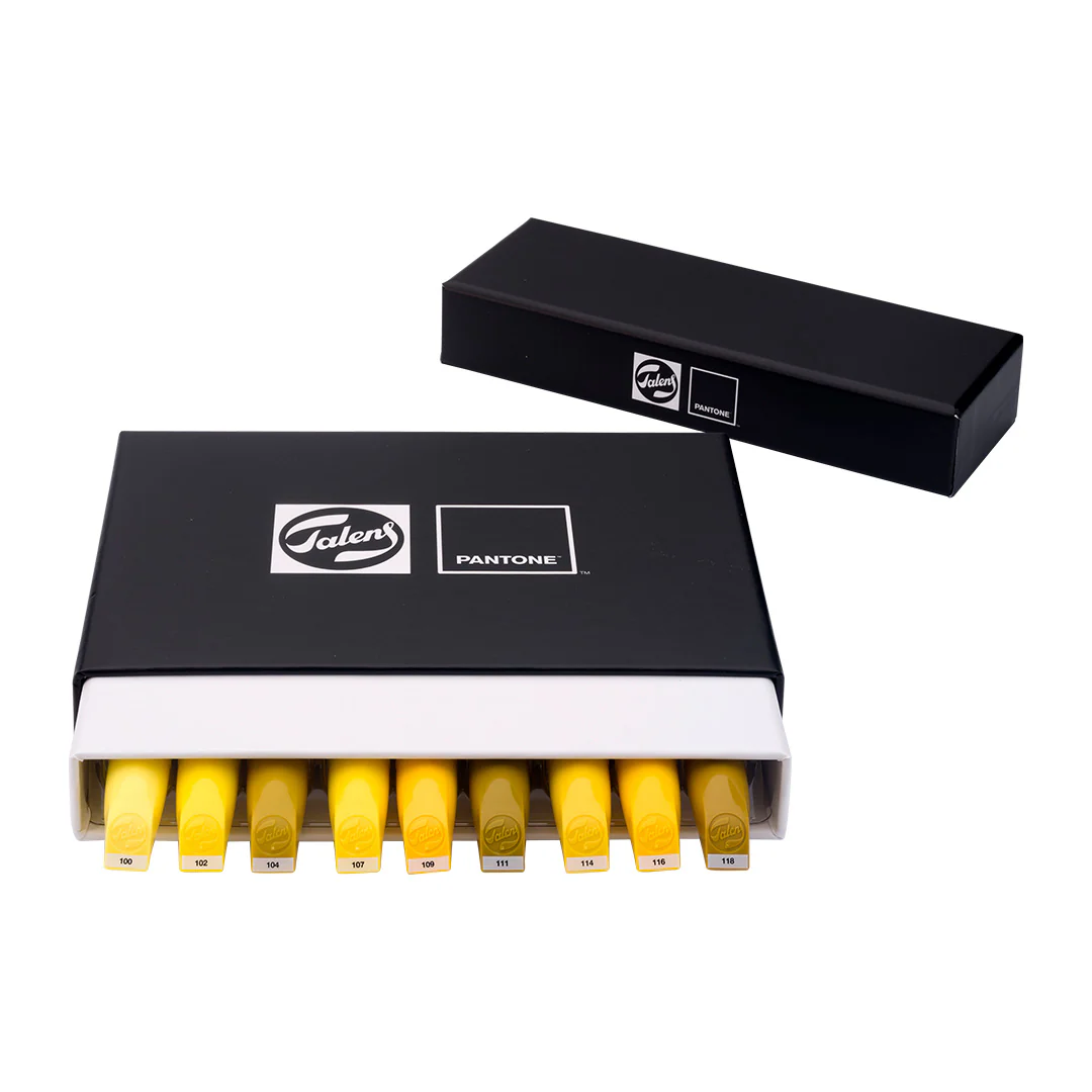 Talens Pantone Water Based Marker Set Of 9 Yellow - Image 3