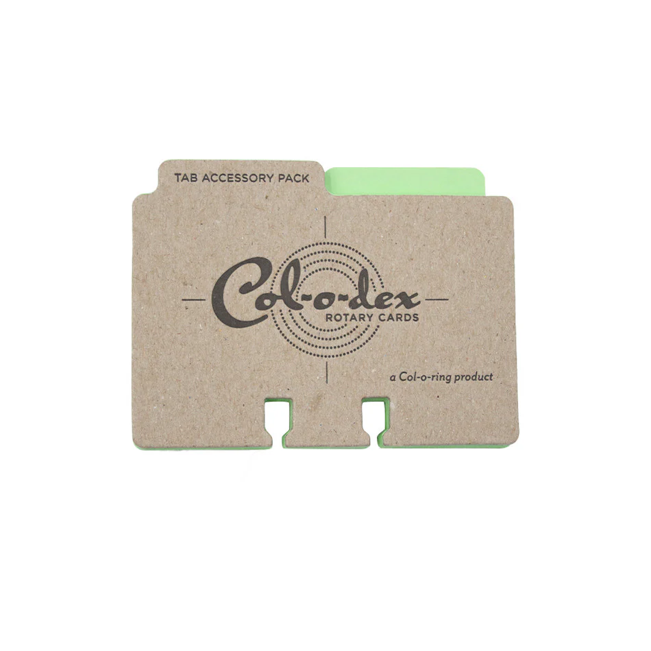 The Well-Appointed Desk Col-o-Dex Tab Accessory Pack Green