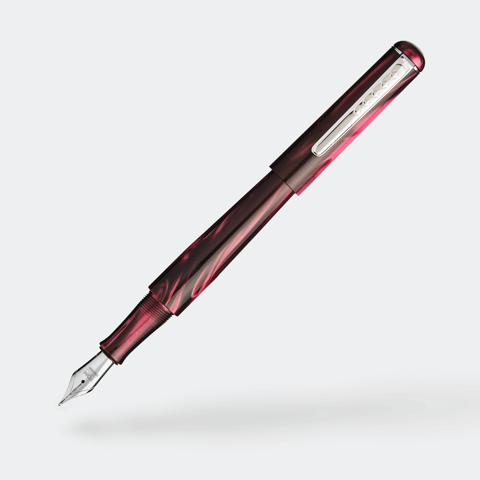 Tom Hessin Charles Collection Fountain Pen Castle Claret - Image 4