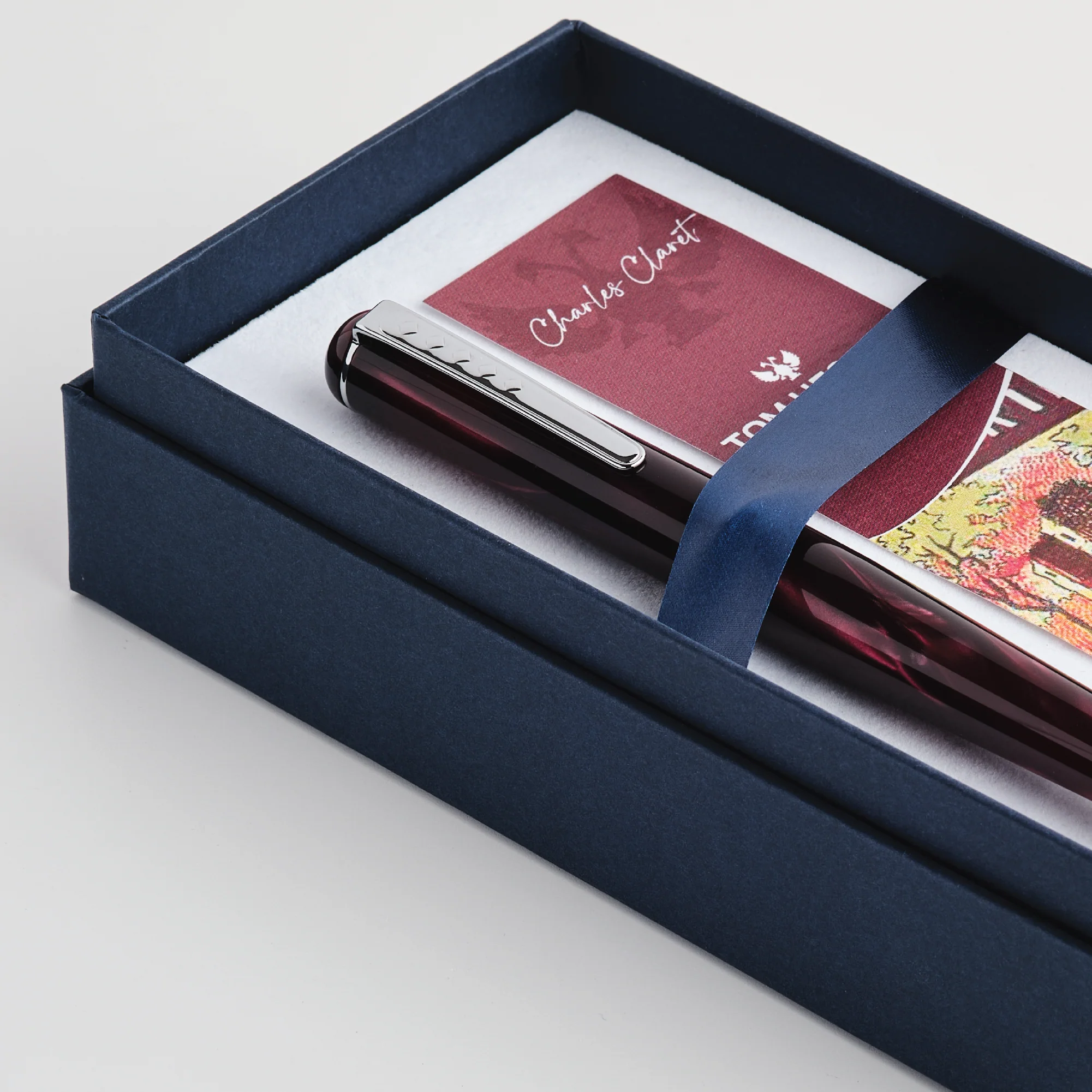 Tom Hessin Charles Collection Fountain Pen Castle Claret - Image 7