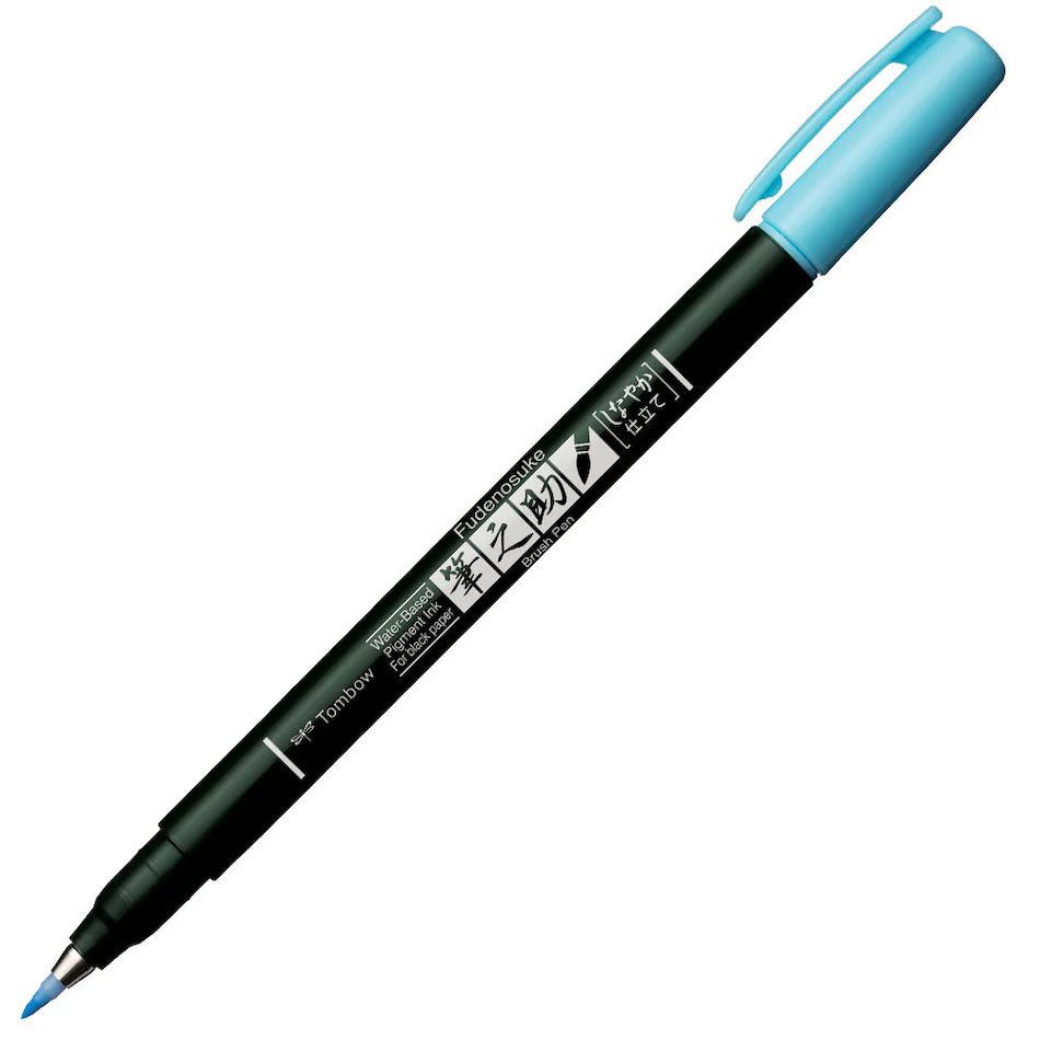 Tombow Fudenosuke Pastel Brush Pen for Black Paper - Image 8