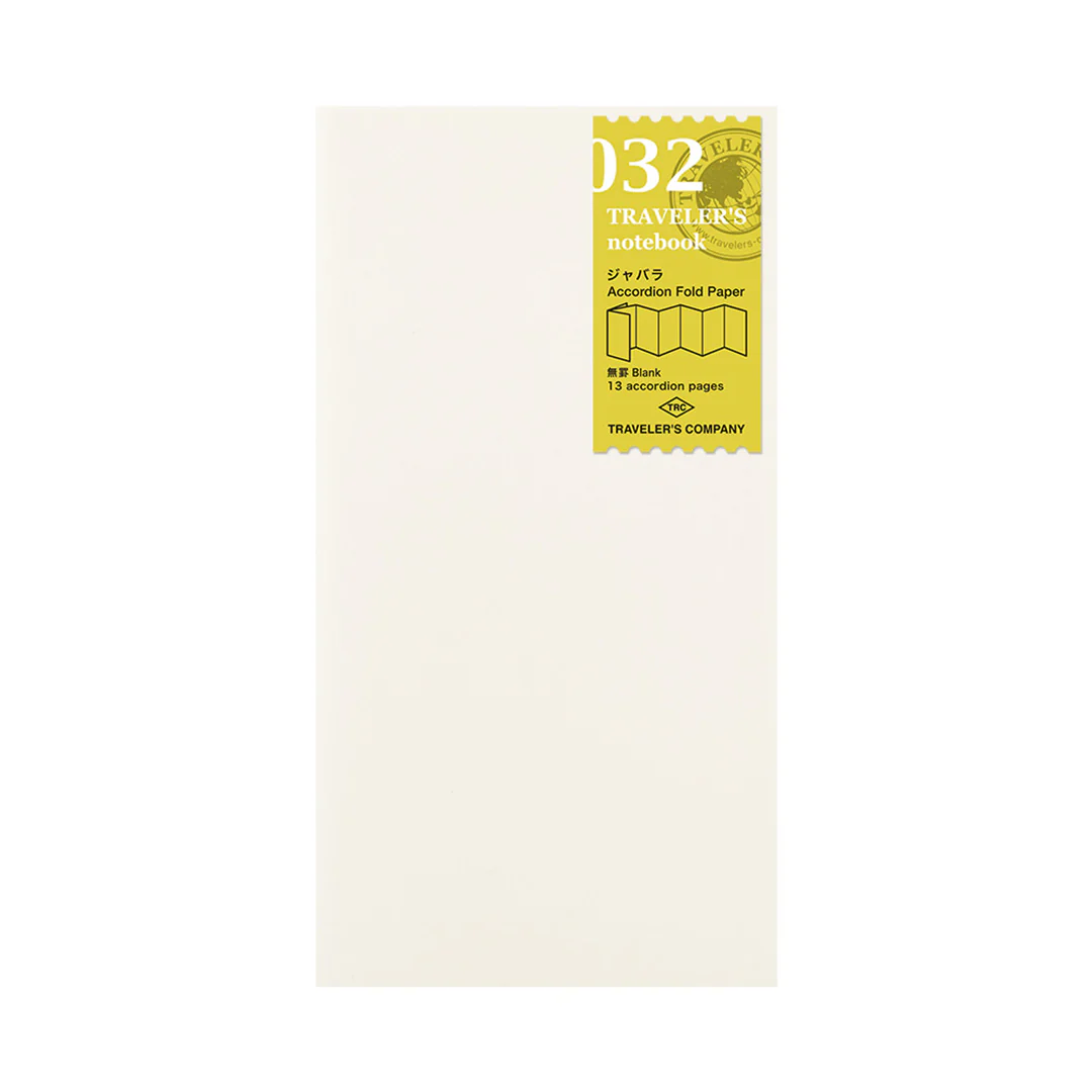 TRAVELER'S COMPANY Notebook Refill Accordion Fold Paper