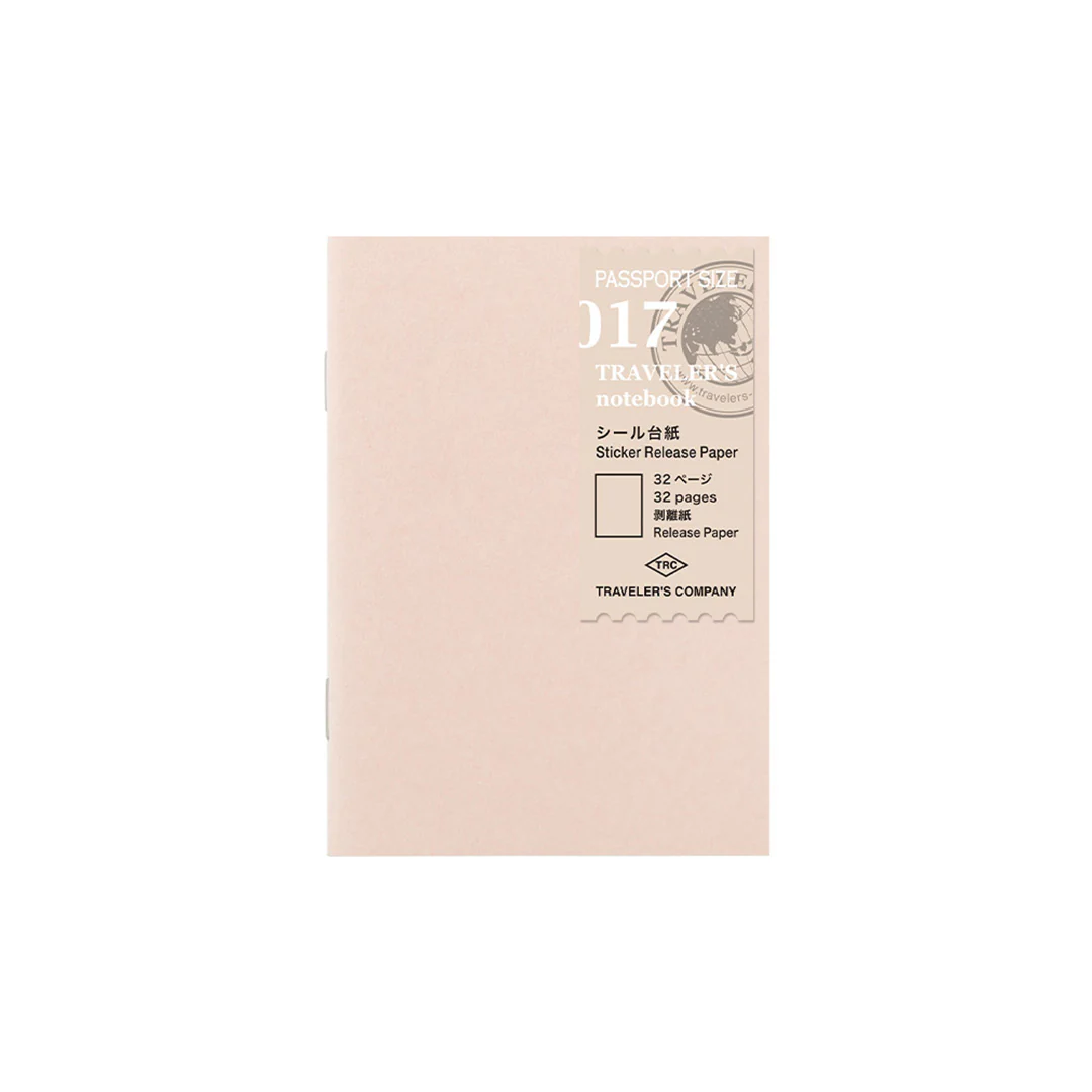 TRAVELER'S COMPANY Notebook Refill Passport Size Sticker Release Paper