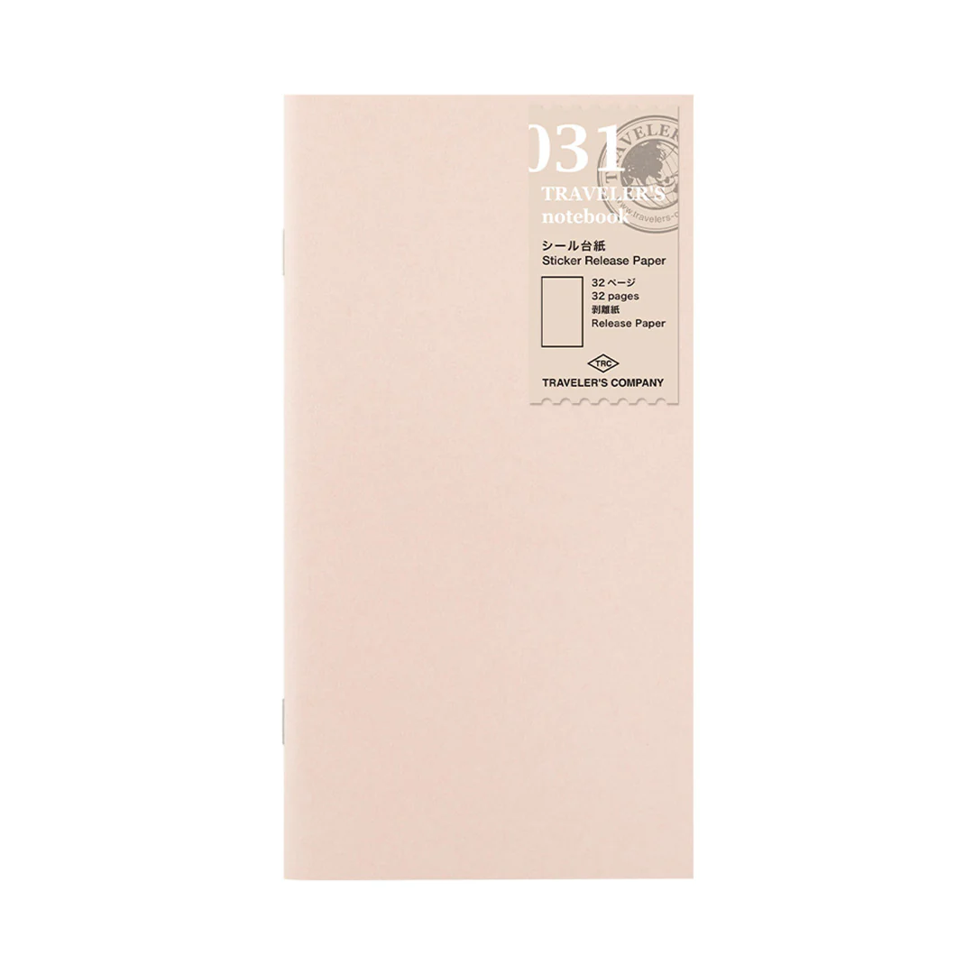 TRAVELER'S COMPANY Notebook Refill Sticker Release Paper