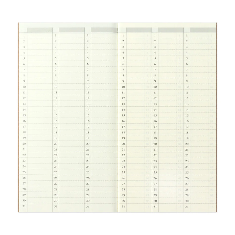 TRAVELER'S COMPANY Notebook Refill Vertical Perpetual Diary Weekly - Image 4