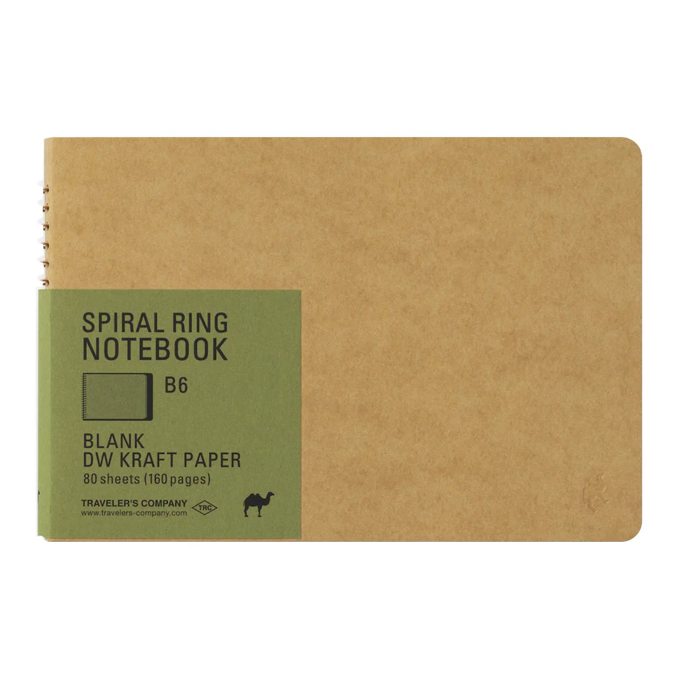 TRAVELER'S COMPANY Notebook Spiral Ring B6 DW Kraft
