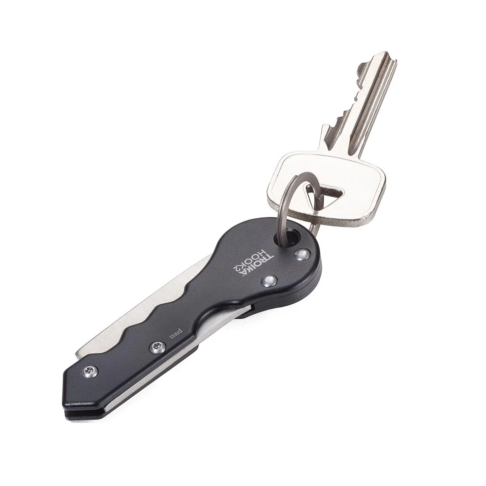 Troika Parcel Cutter With Small Keyring Matt Black/Silver - Image 4