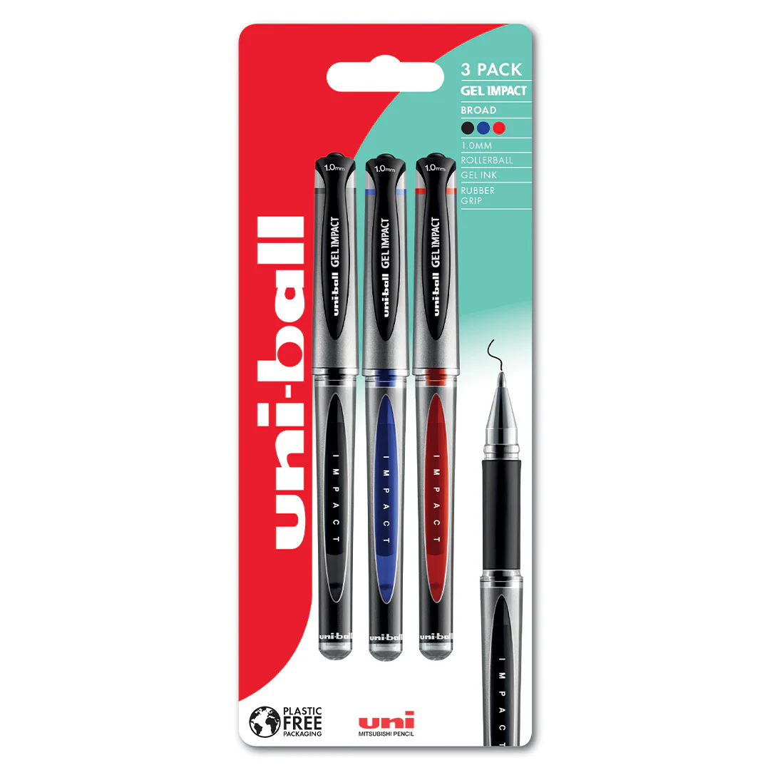 uni-ball Signo Gel Impact UM-153S Rollerball Pen Set of 3 - Image 3