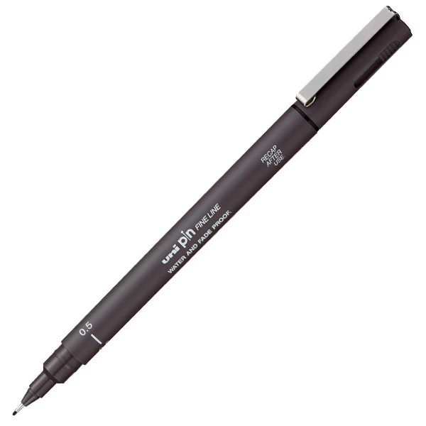 Uni PIN Drawing Pen Dark Grey - Image 2