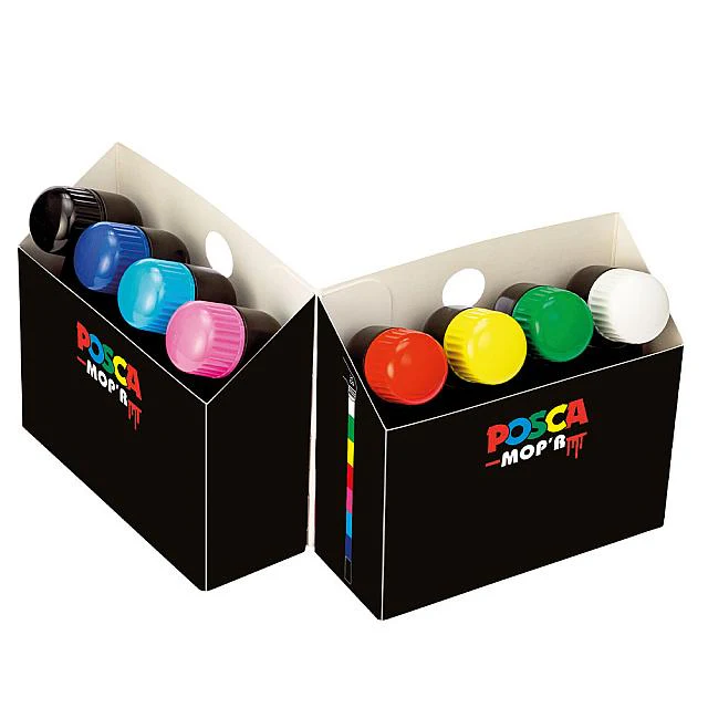 Uni POSCA MOP'R PCM-22 Assorted Set of 8 - Image 6