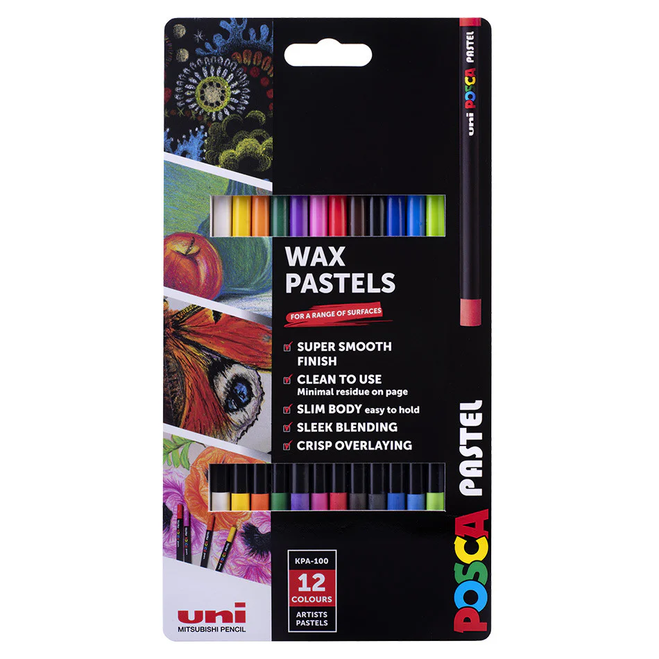 Uni POSCA Pastel Assorted Set of 12 Essential