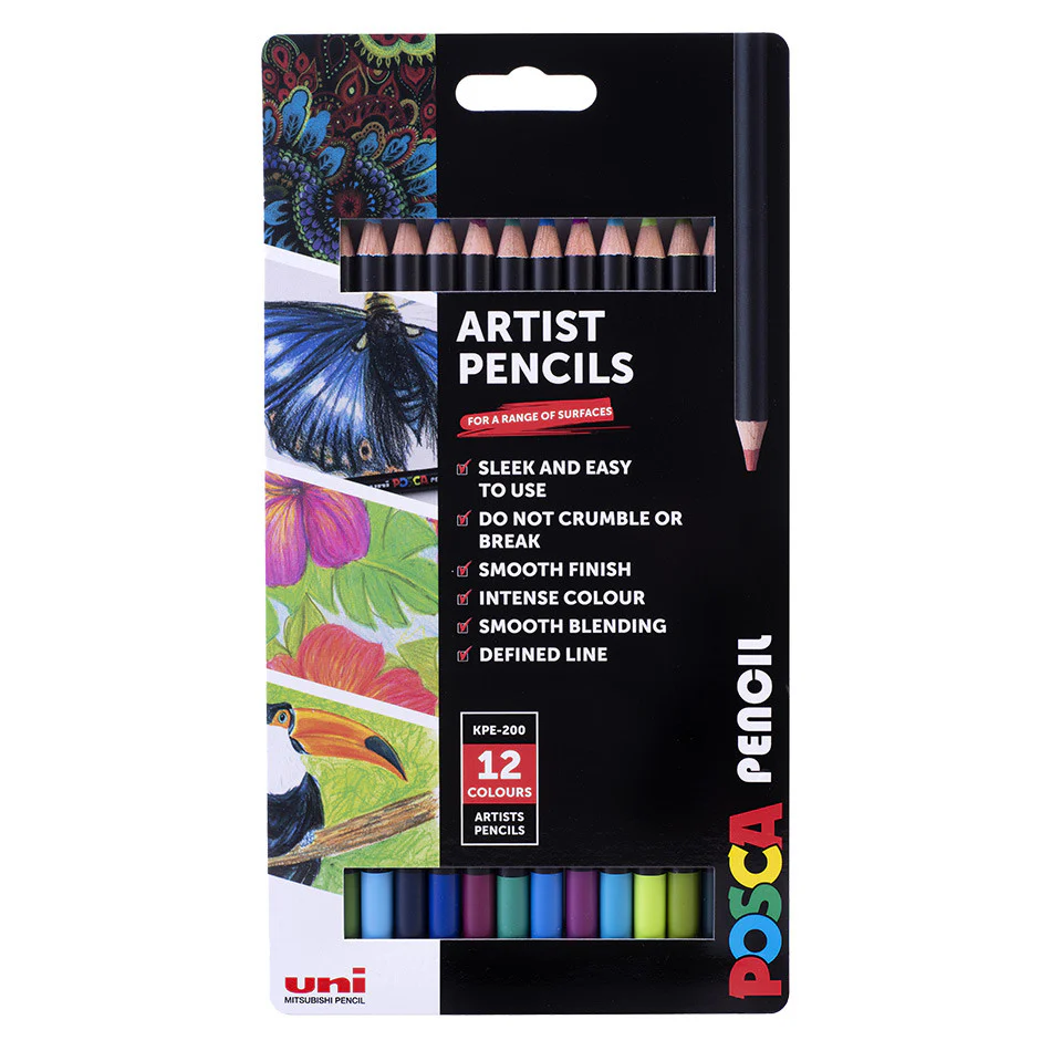 Uni POSCA Pencil Assorted Set of 12 Cosmos