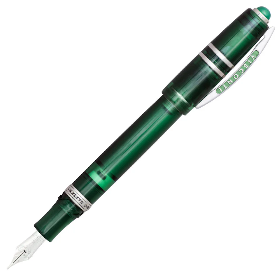 Visconti Homo Sapiens Demonstrator Stones Fountain Pen Dark Green Emerald