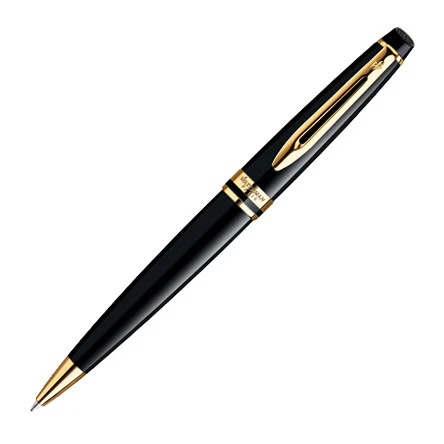 Waterman Expert Ballpoint Pen Black with Gold Trim