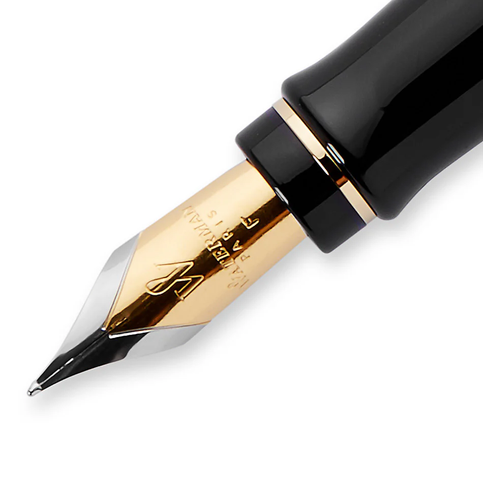 Waterman Expert Fountain Pen Black with Gold Trim - Image 4