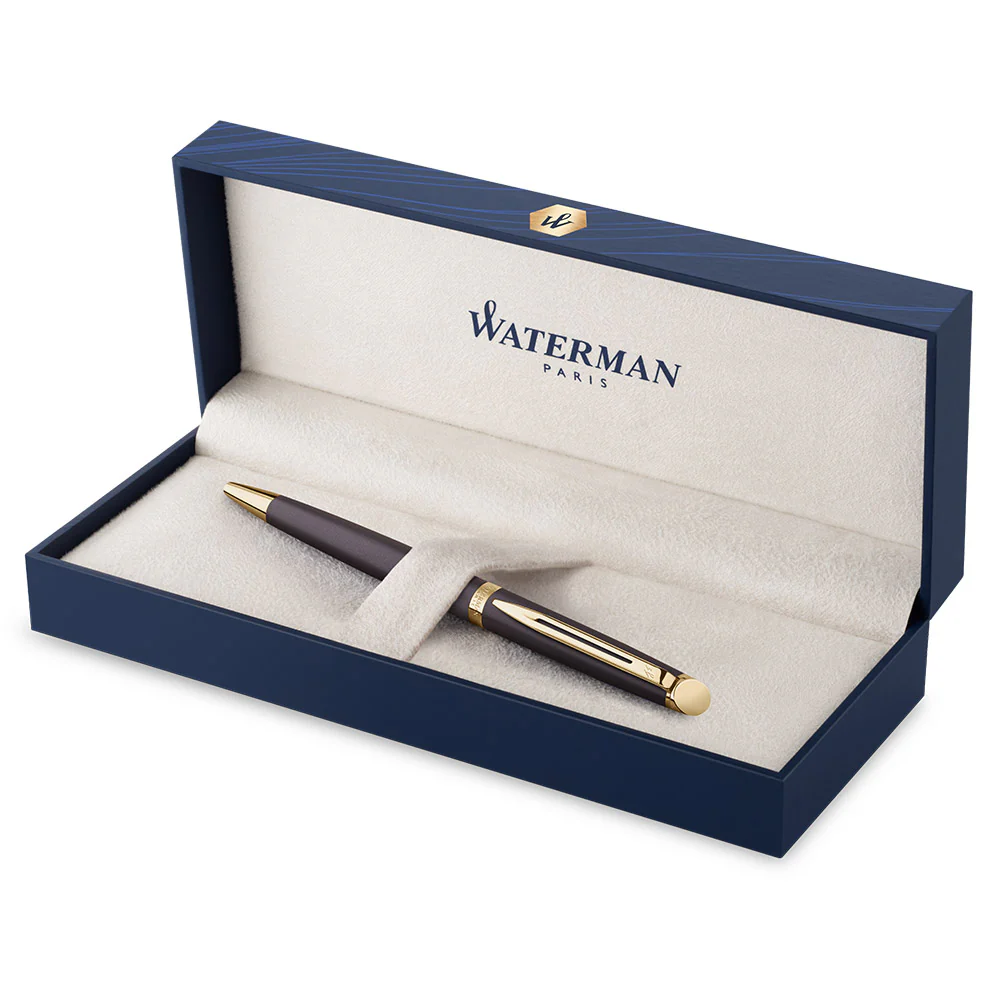 Waterman Hemisphere Ballpoint Pen Pen Lava Black with Gold Trim - Image 3