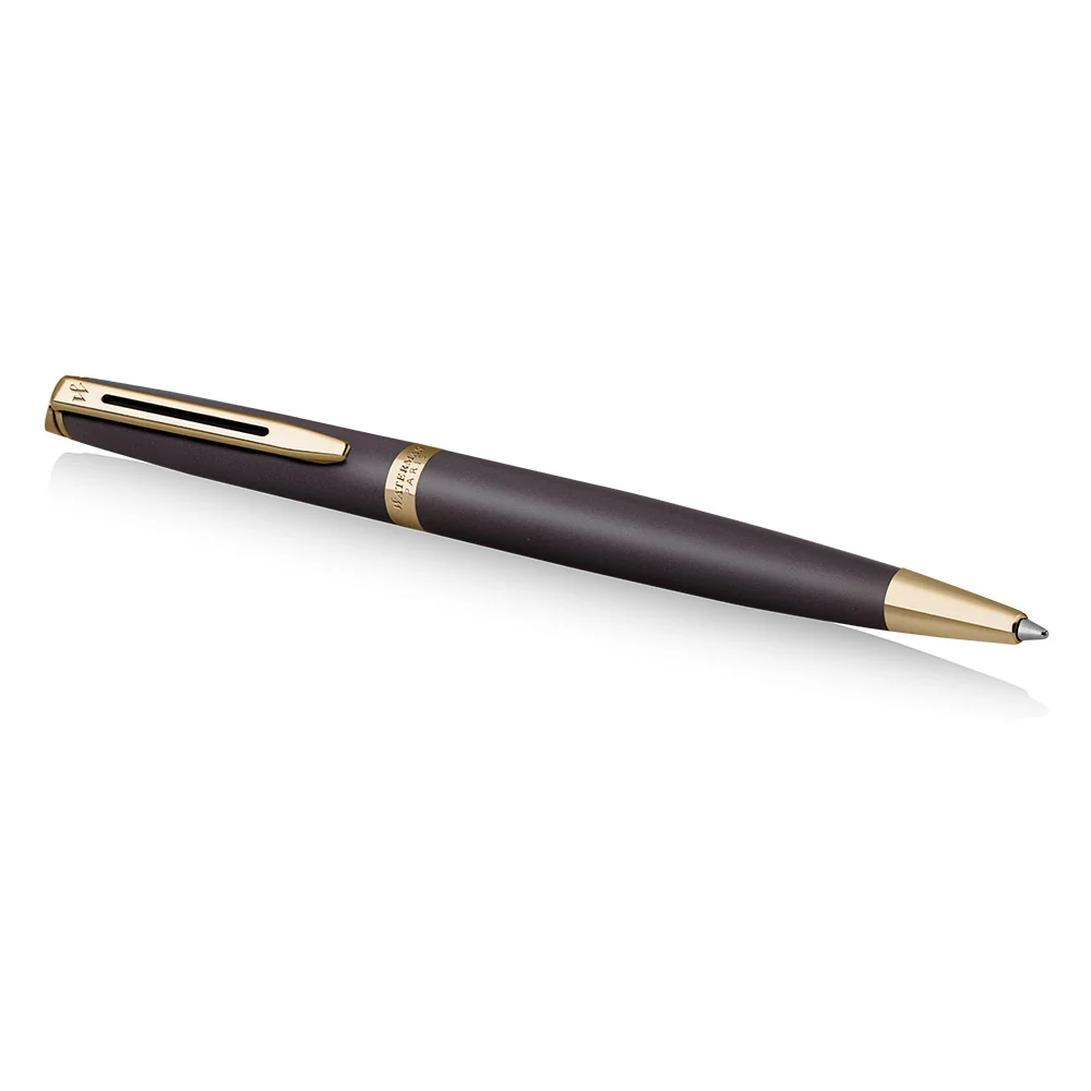 Waterman Hemisphere Ballpoint Pen Pen Lava Black with Gold Trim - Image 4