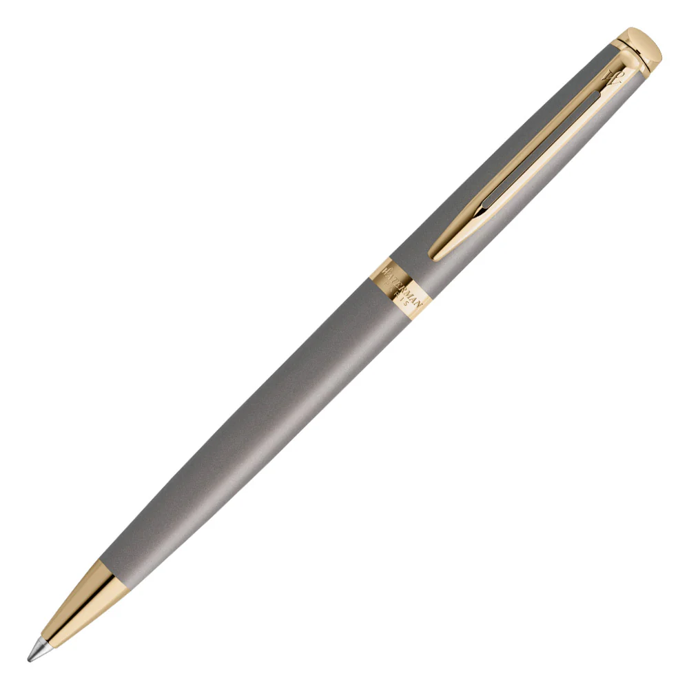 Waterman Hemisphere Ballpoint Pen Pen Stone Grey with Gold Trim