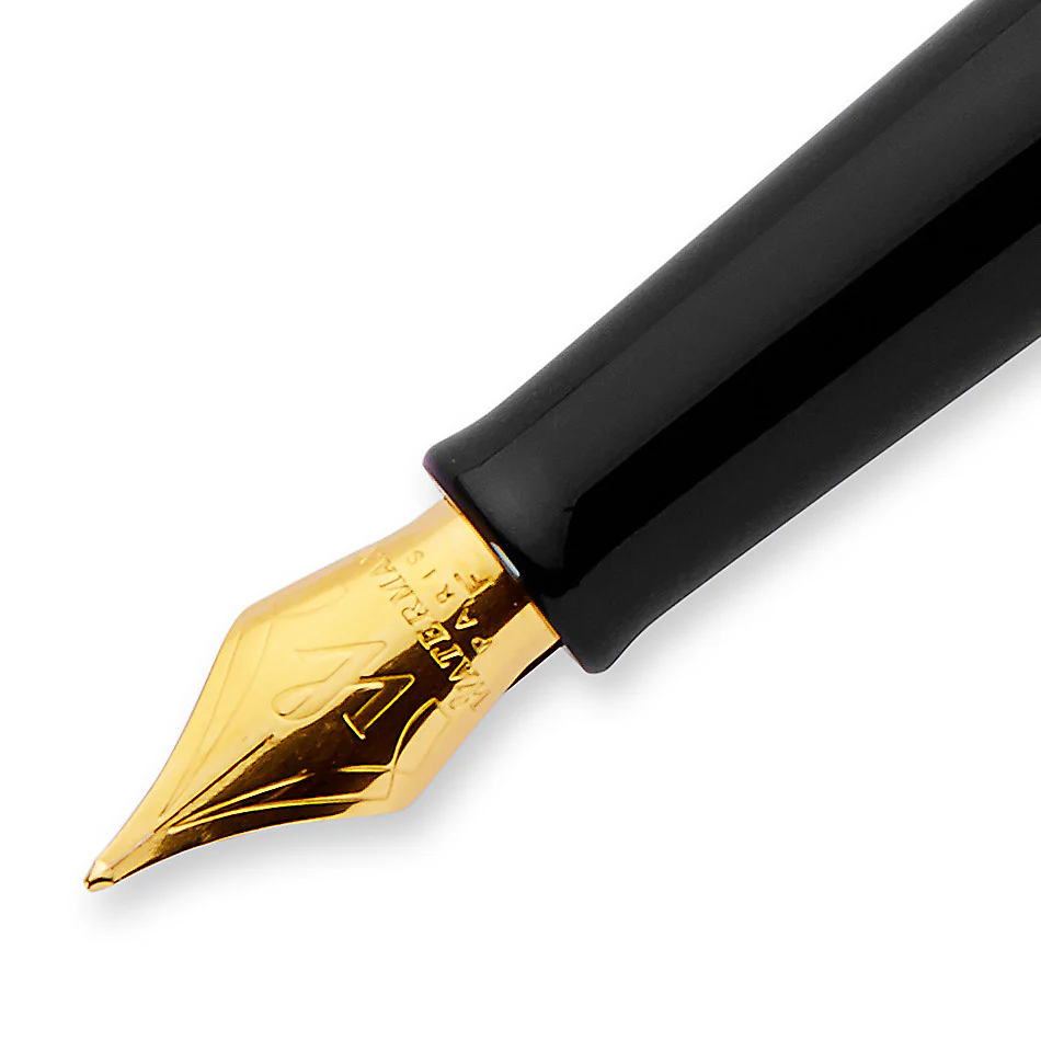 Waterman Hemisphere Fountain Pen Black with Gold Trim - Image 4